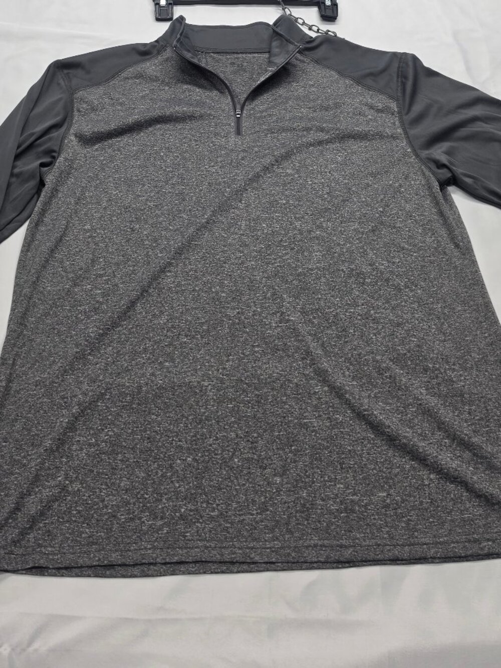 Badger Sport Long Sleeve 1/4 Zip Pullover Mens Large Gray Heather NWOT